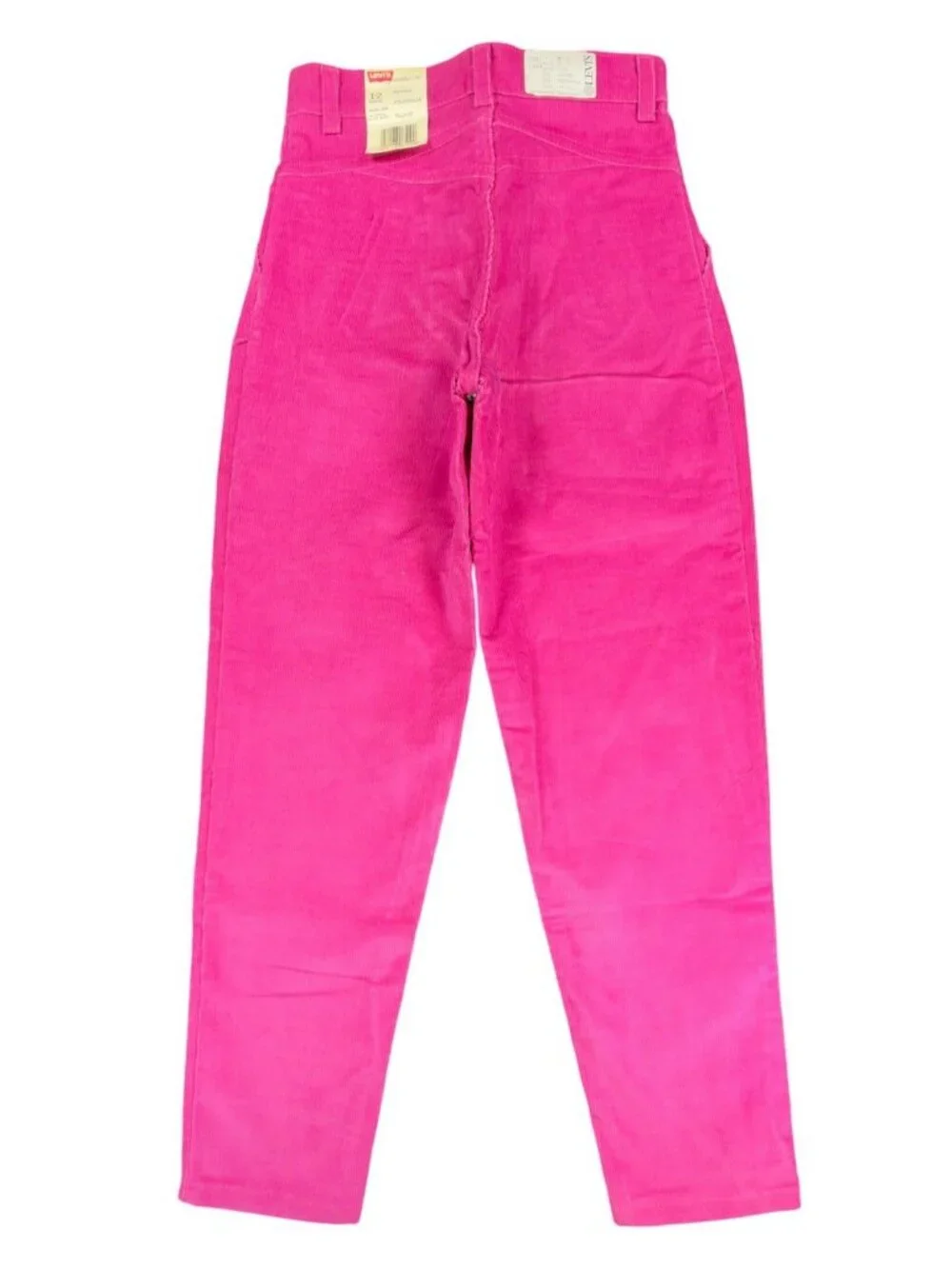 Levi's Corduroy Pants Girls 12 Pink Cotton Blend Regular Vintage 90s Made in USA